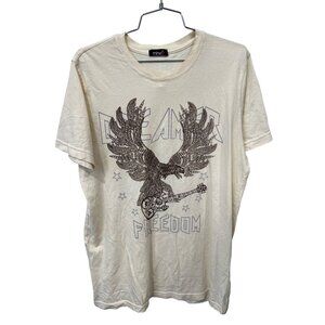 Mine B Eagle Freedom Graphic T Shirt Size Large Crewneck Short Sleeve Music Rock